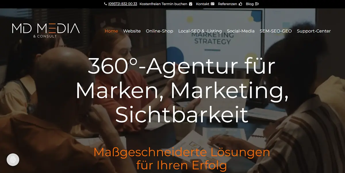 neue Website MD Media & Consult