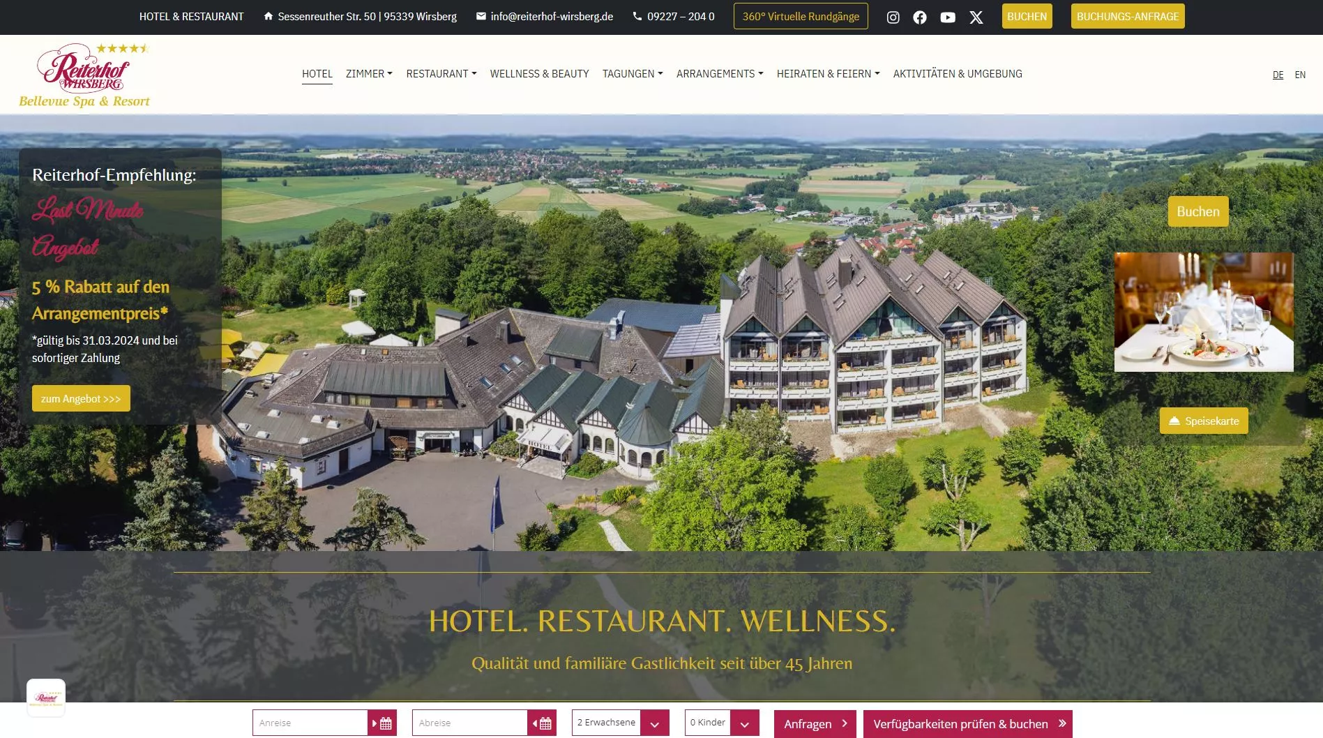 Hotel Bellevue Spa & Resort Reiterhof Wirsberg